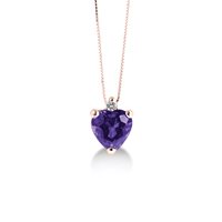 Collier Lux Gioielli Femme in Or rosé Ametista CLLK3428AT;SEM;RO